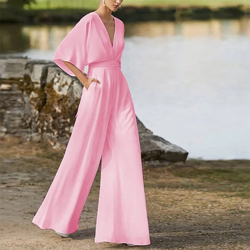 Jumpsuit Élégant à V - Ausschnitt pour Femmes - Marie Montel