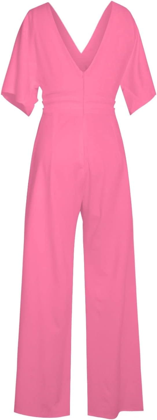 Jumpsuit Élégant à V - Ausschnitt pour Femmes - Marie Montel