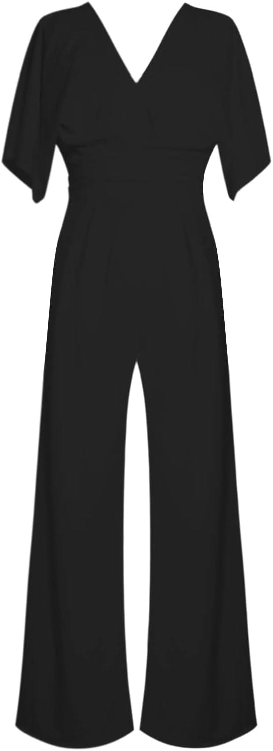 Jumpsuit Élégant à V - Ausschnitt pour Femmes - Marie Montel