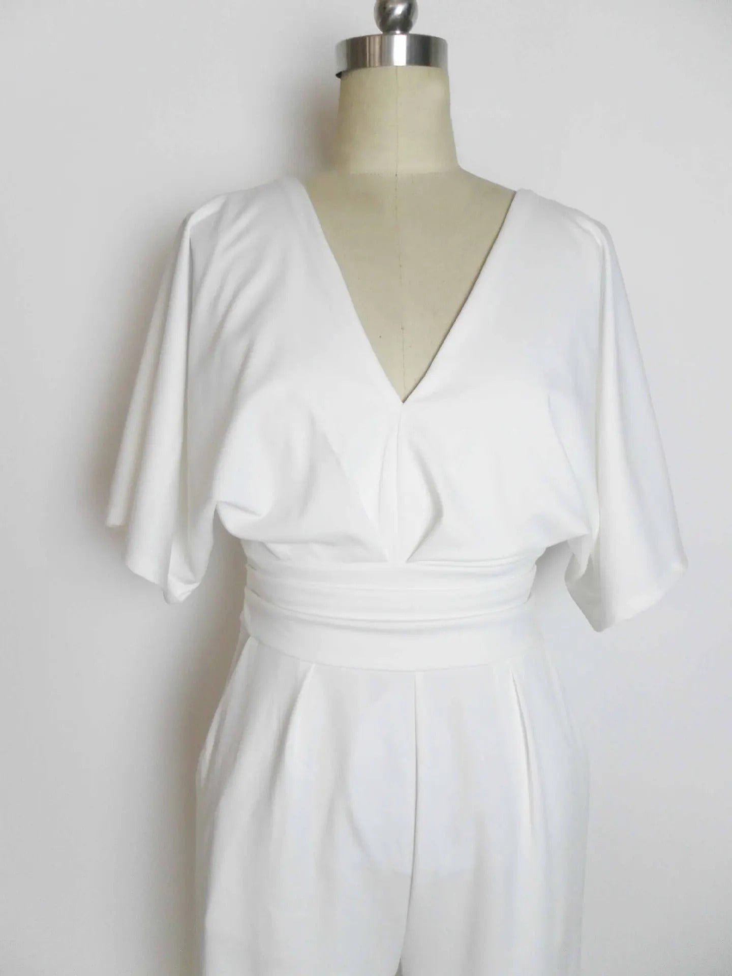 Jumpsuit Élégant à V - Ausschnitt pour Femmes - Marie Montel