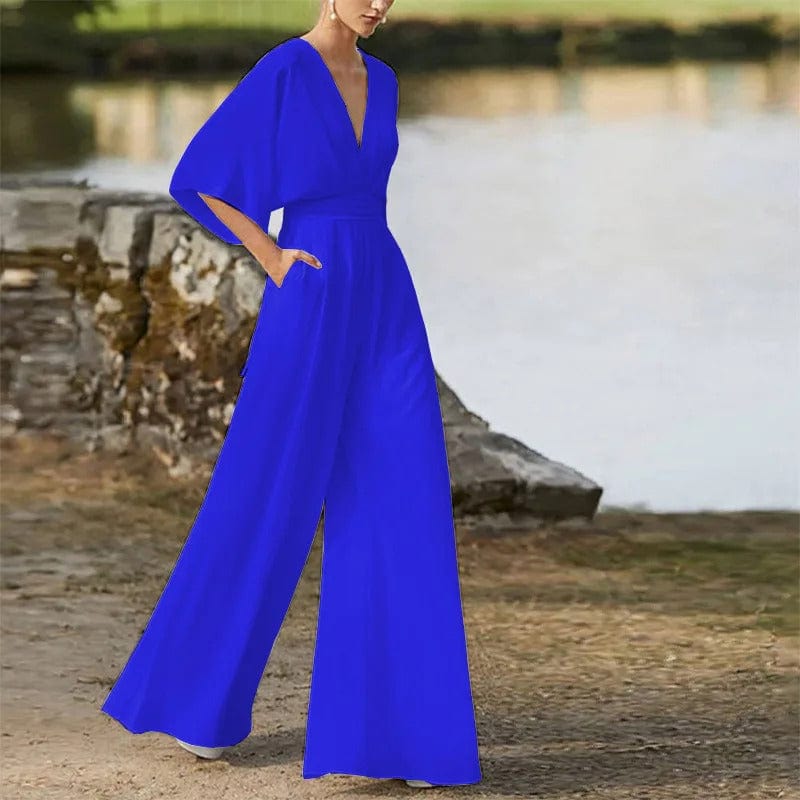 Jumpsuit Élégant à V - Ausschnitt pour Femmes - Marie Montel
