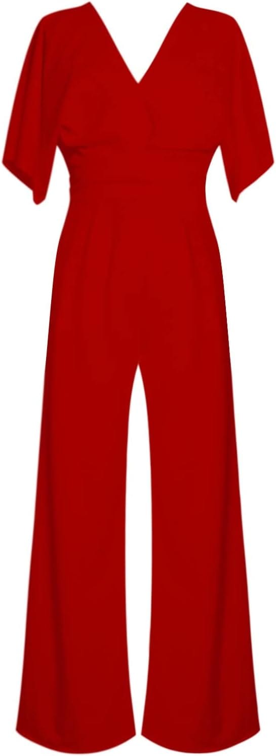 Jumpsuit Élégant à V - Ausschnitt pour Femmes - Marie Montel
