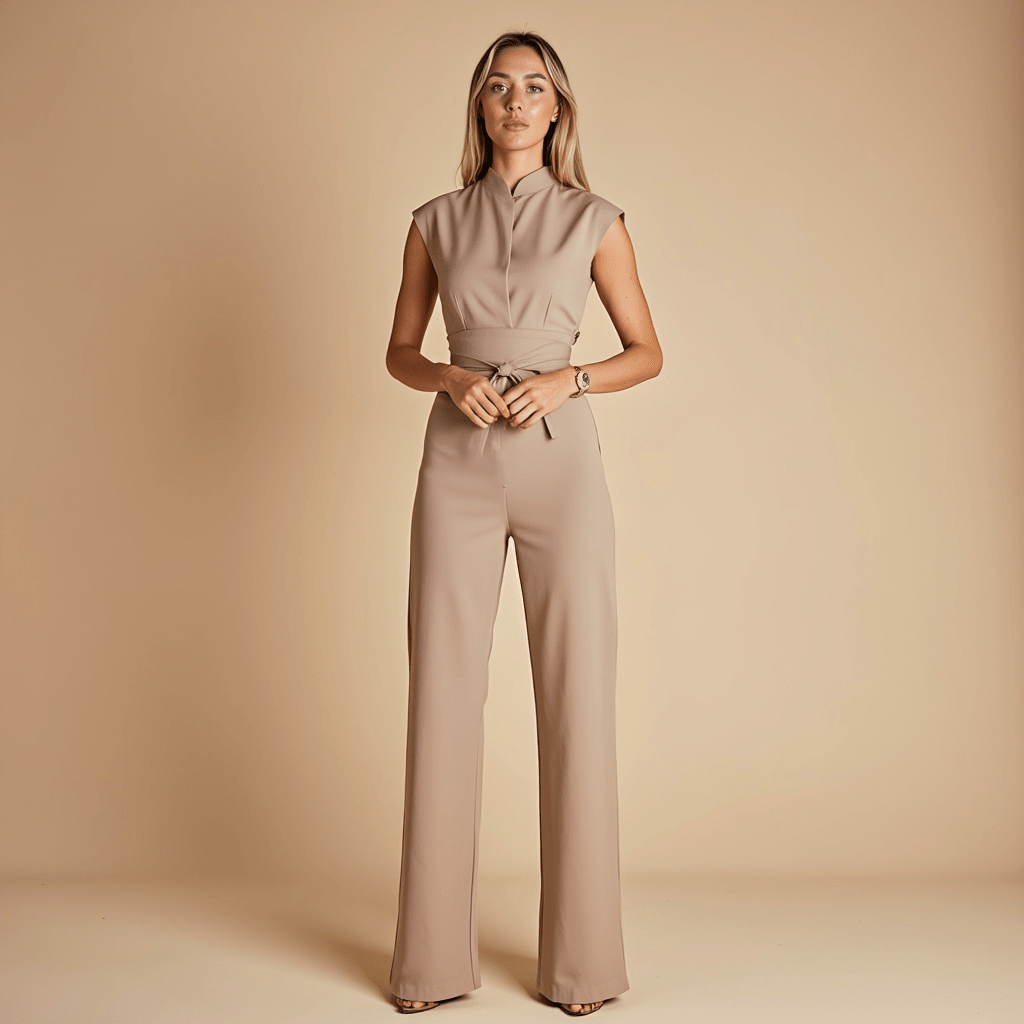 Jumpsuit Élégant sans Manches pour Femmes - Marie Montel