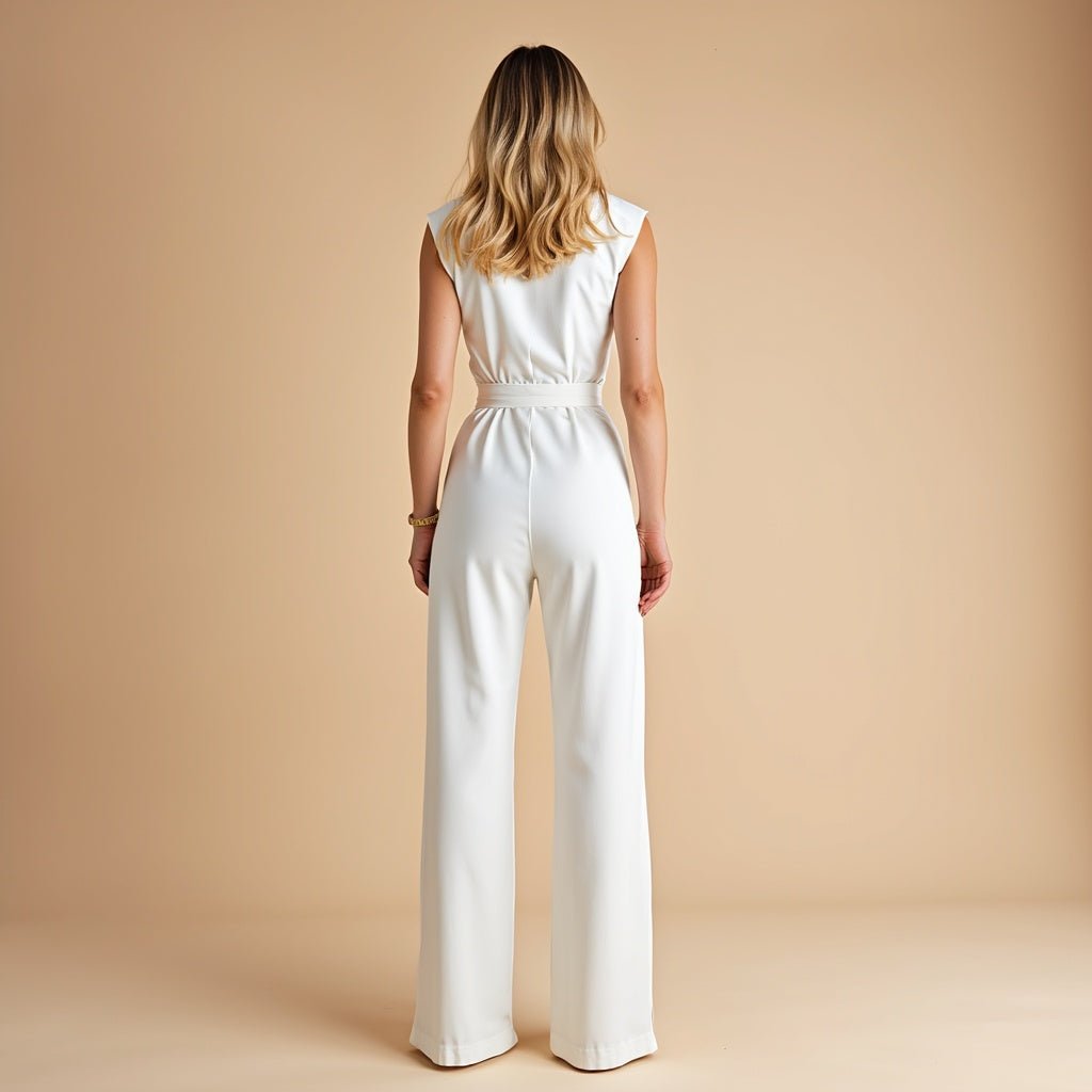 Jumpsuit Élégant sans Manches pour Femmes - Marie Montel