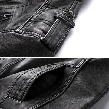 Veste Casual en Similicuir pour Hommes