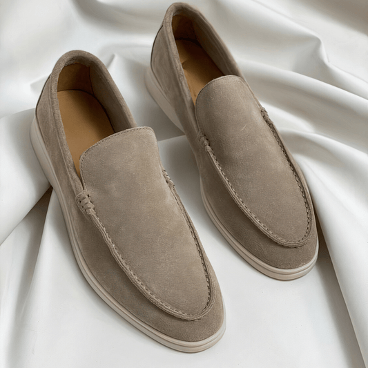 Loafers Confortables en Suédine pour Hommes - Marie Montel