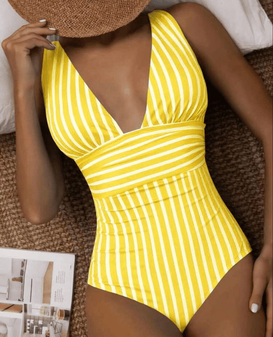 Maillot de Bain Élégant à Rayures pour Femmes - Marie Montel
