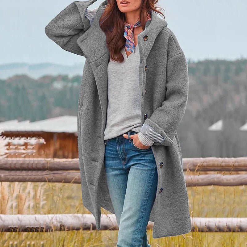 Manteau Élégant pour Femmes en Mélange de Polyester - Marie Montel