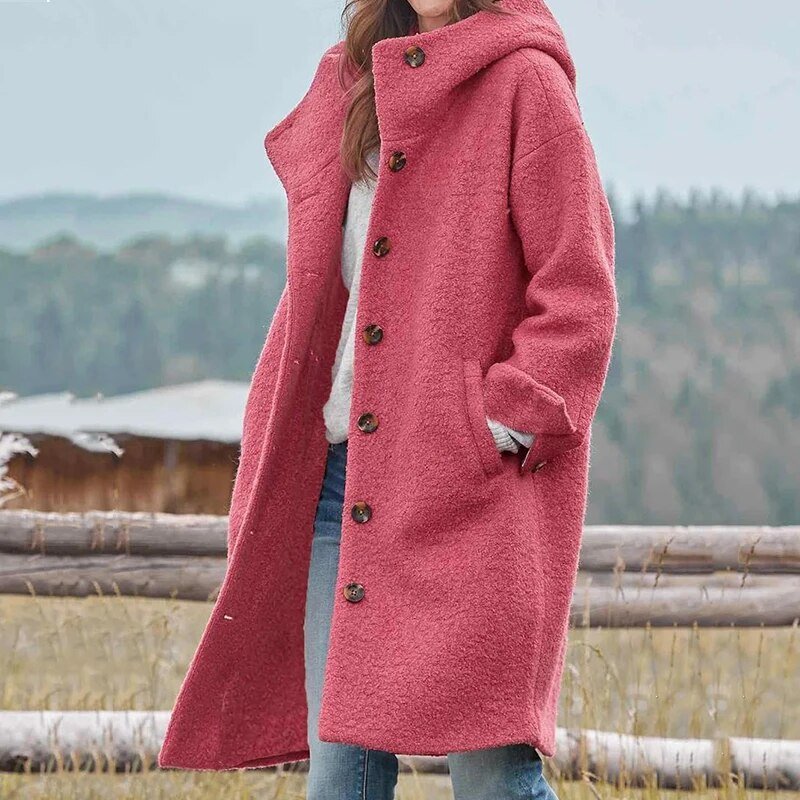 Manteau Élégant pour Femmes en Mélange de Polyester - Marie Montel