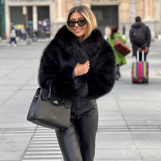 Manteau en Fausse Fourrure pour Femmes - Marie Montel