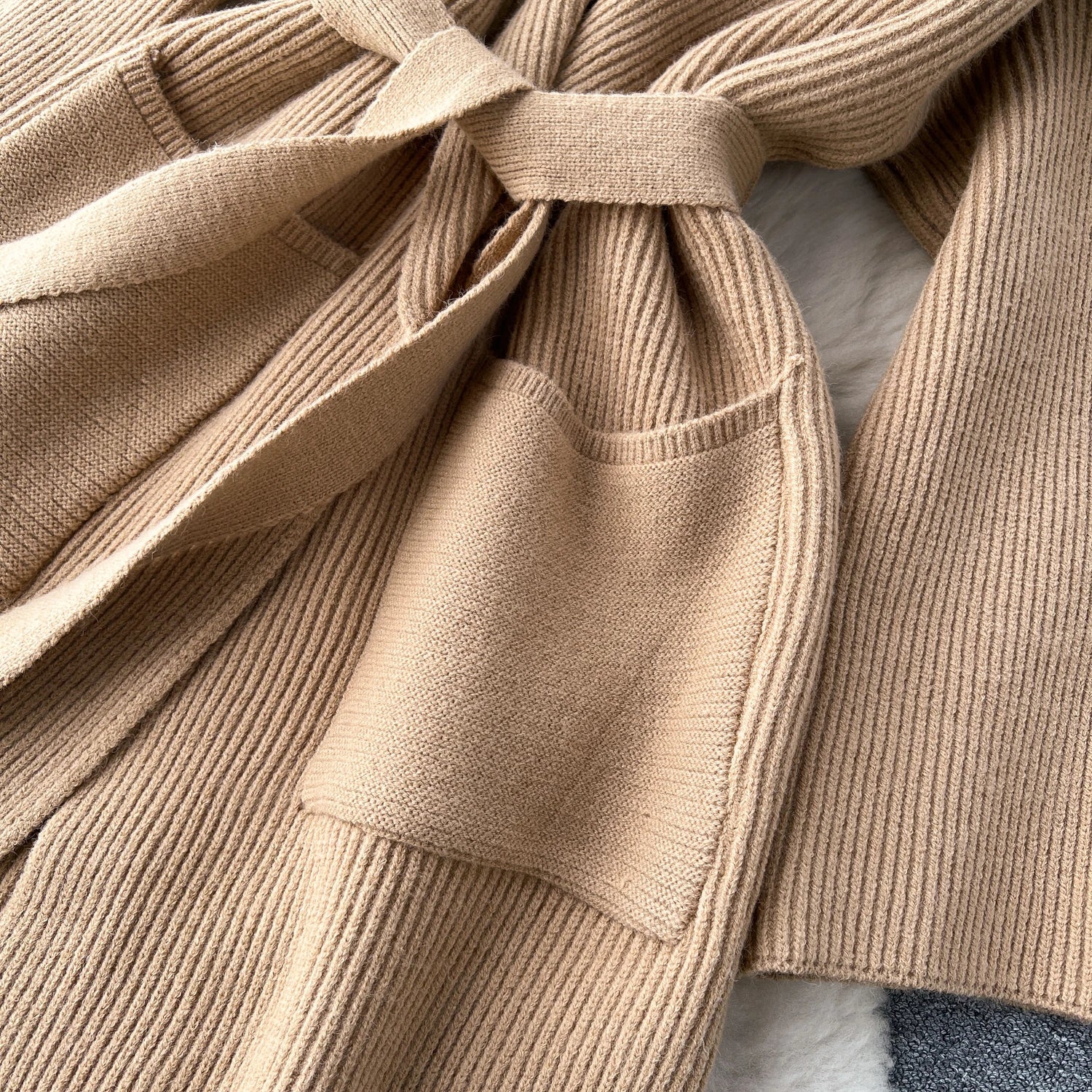 Manteau Long en Maille pour Femmes - Marie Montel