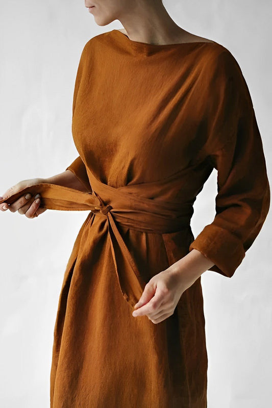 Maxi Robe Chic à Manches Longues pour Femmes - Marie Montel
