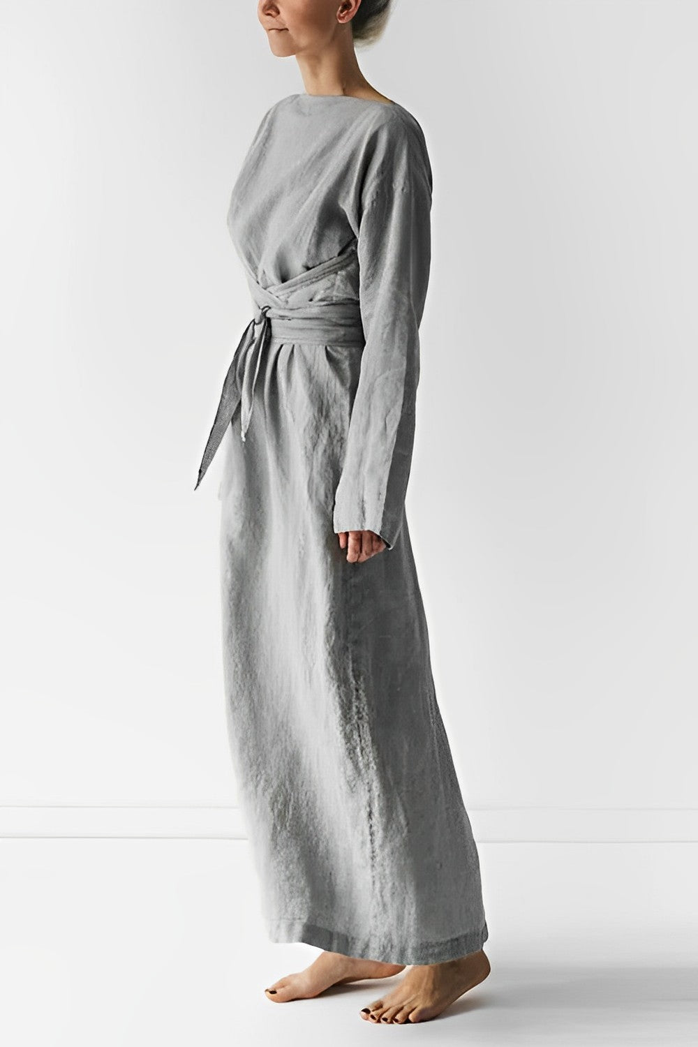 Maxi Robe Chic à Manches Longues pour Femmes - Marie Montel