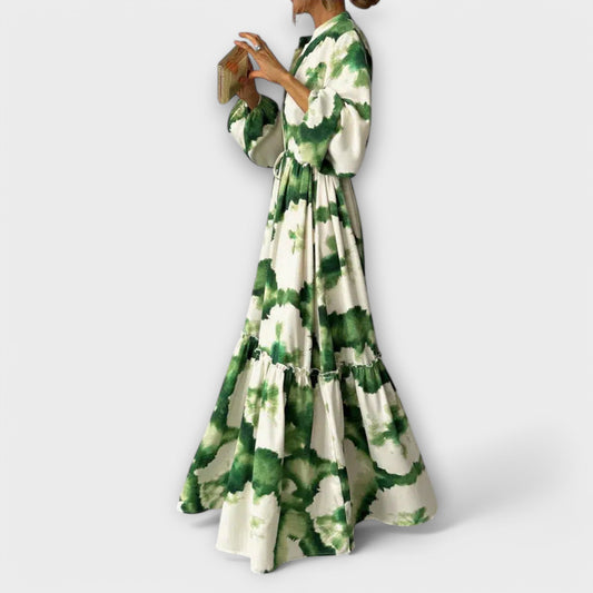 Maxi Robe Élégante à Manches Longues pour Femmes - Marie Montel