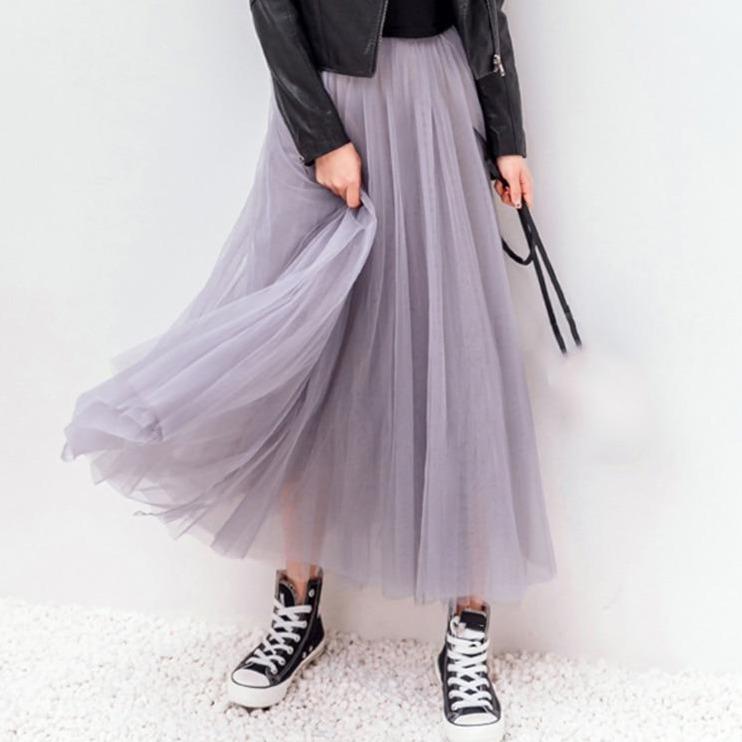 Maxi - Rock en Tulle Élégant pour Femmes - Marie Montel