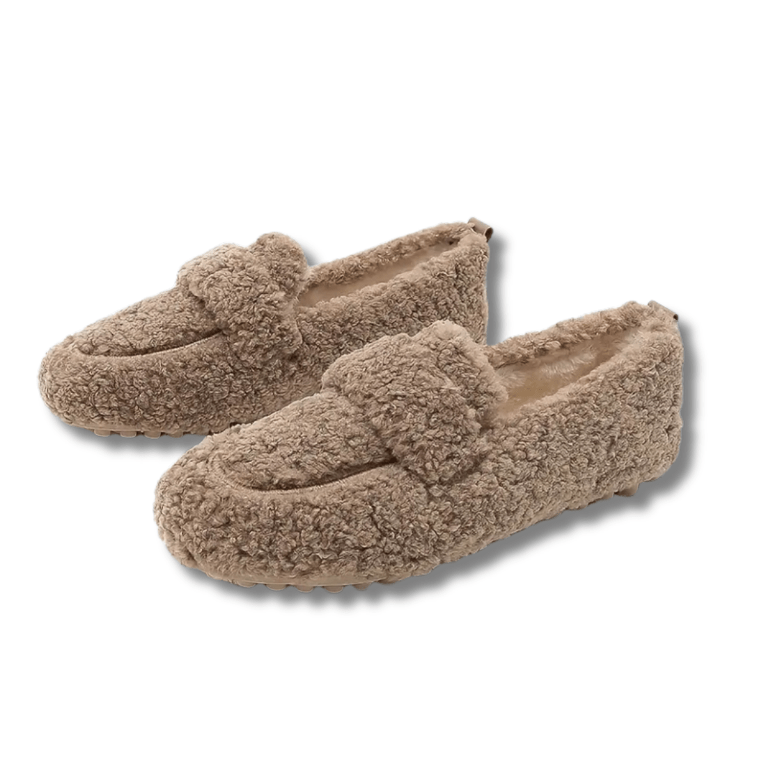 Mocassins Douillets en Peluche pour Femmes - Marie Montel
