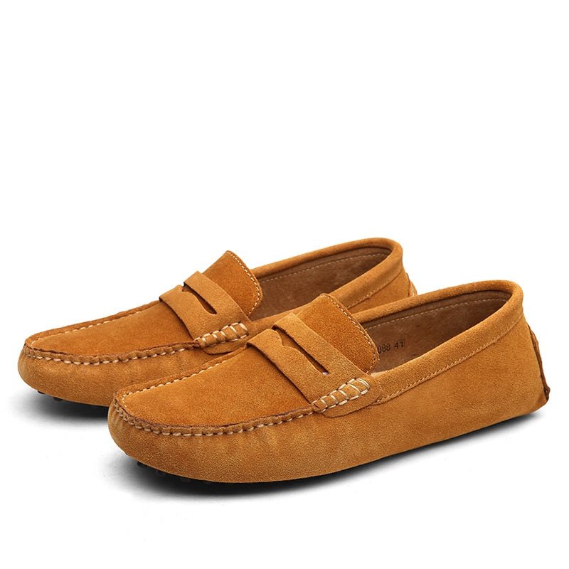 Mocassins Élégants en Cuir de Mouton Véritable pour Hommes - Marie Montel