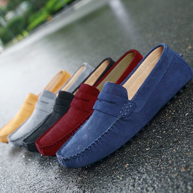 Mocassins Élégants en Cuir de Mouton Véritable pour Hommes - Marie Montel