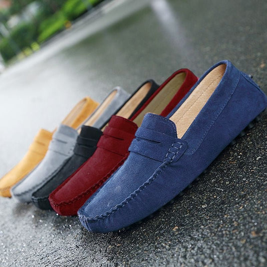 Mocassins Élégants en Cuir de Mouton Véritable pour Hommes - Marie Montel