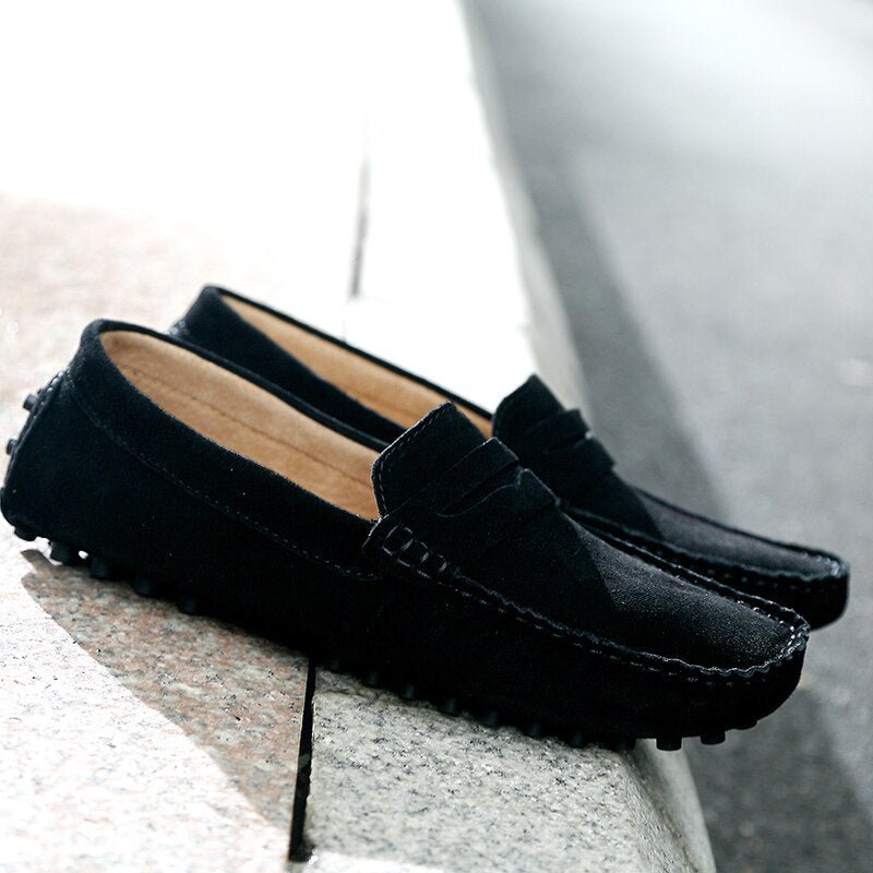 Mocassins Élégants en Cuir de Mouton Véritable pour Hommes - Marie Montel