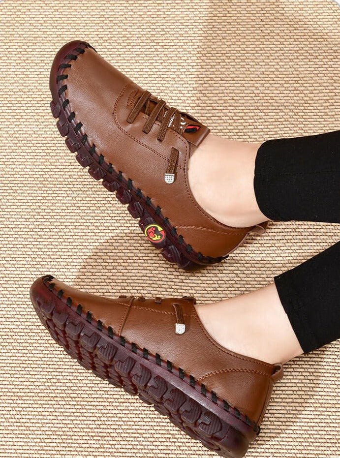 Mocassins Ergonomiques pour Femmes en Cuir Souple - Marie Montel