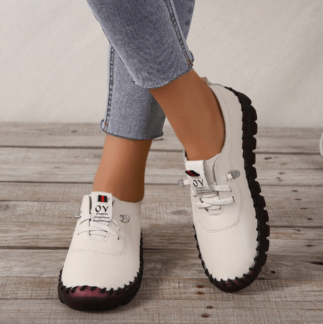Mocassins Ergonomiques pour Femmes en Cuir Souple - Marie Montel