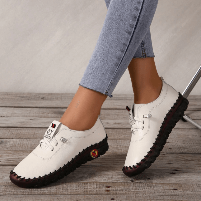 Mocassins Ergonomiques pour Femmes en Cuir Souple - Marie Montel