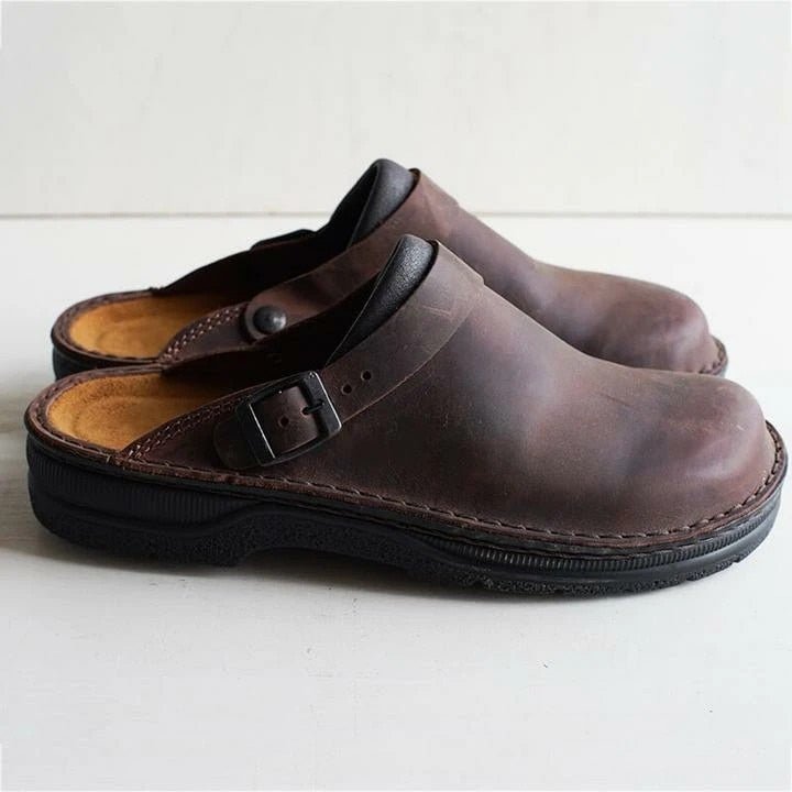 Mules Orthopédiques en Similicuir pour Hommes - Marie Montel