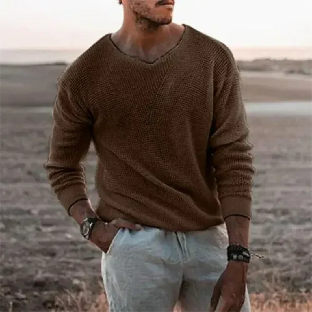Pull Élégant V-Col pour Hommes