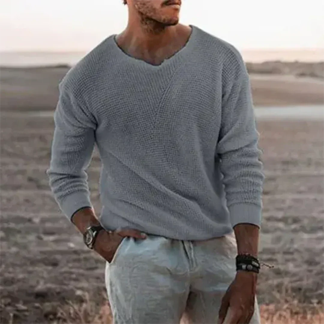 Pull Élégant V-Col pour Hommes