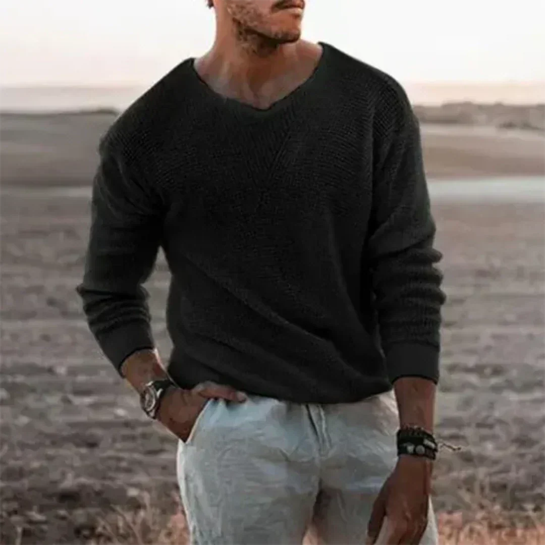 Pull Élégant V-Col pour Hommes