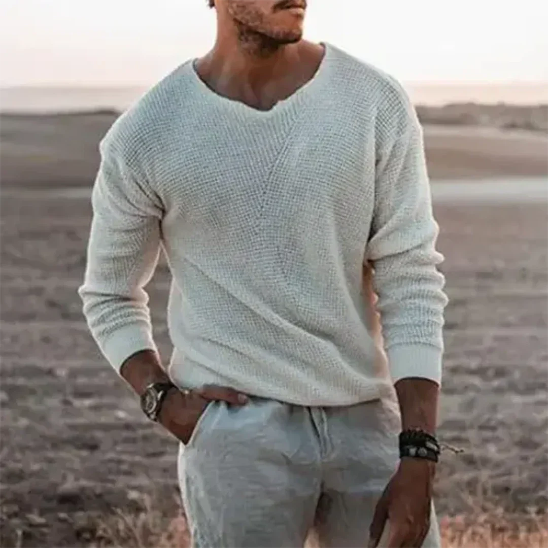 Pull Élégant V-Col pour Hommes