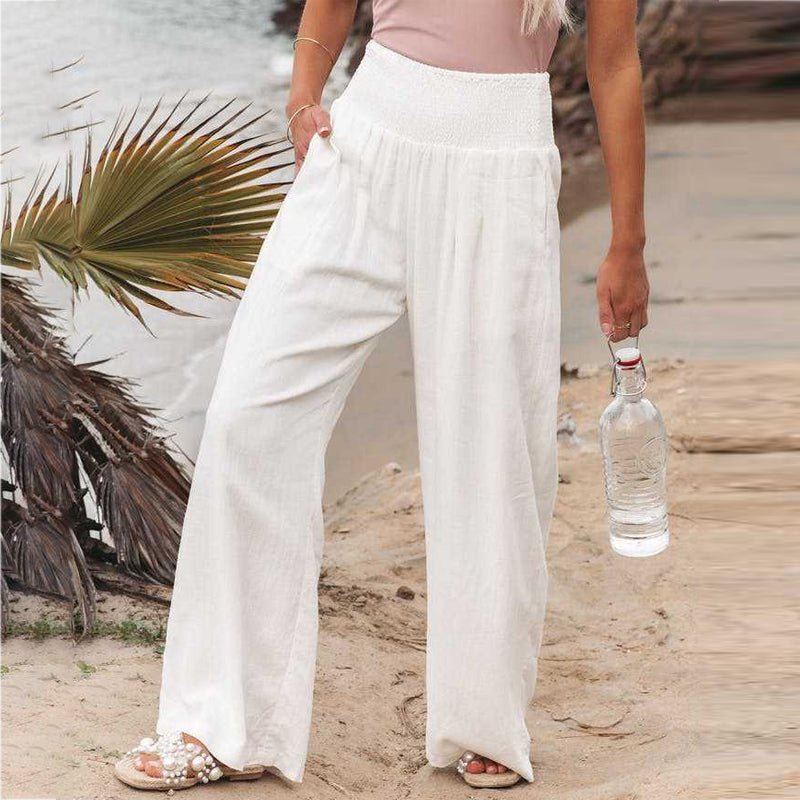 Pantalon à Jambes Larges Chic pour Femmes - Marie Montel