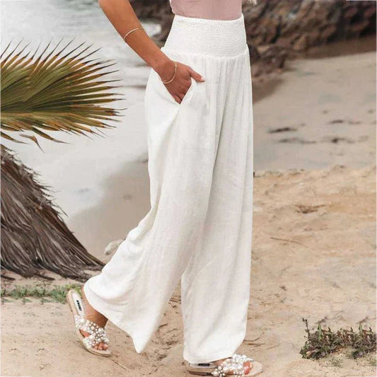 Pantalon à Jambes Larges Chic pour Femmes - Marie Montel
