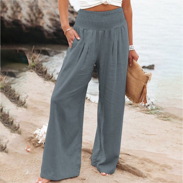 Pantalon à Jambes Larges Chic pour Femmes - Marie Montel