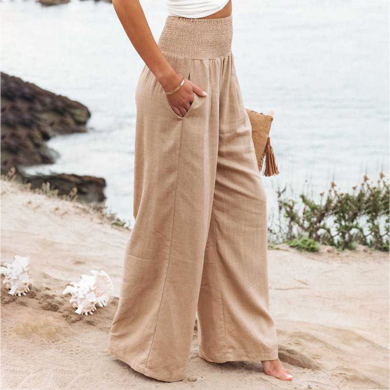 Pantalon à Jambes Larges Chic pour Femmes - Marie Montel