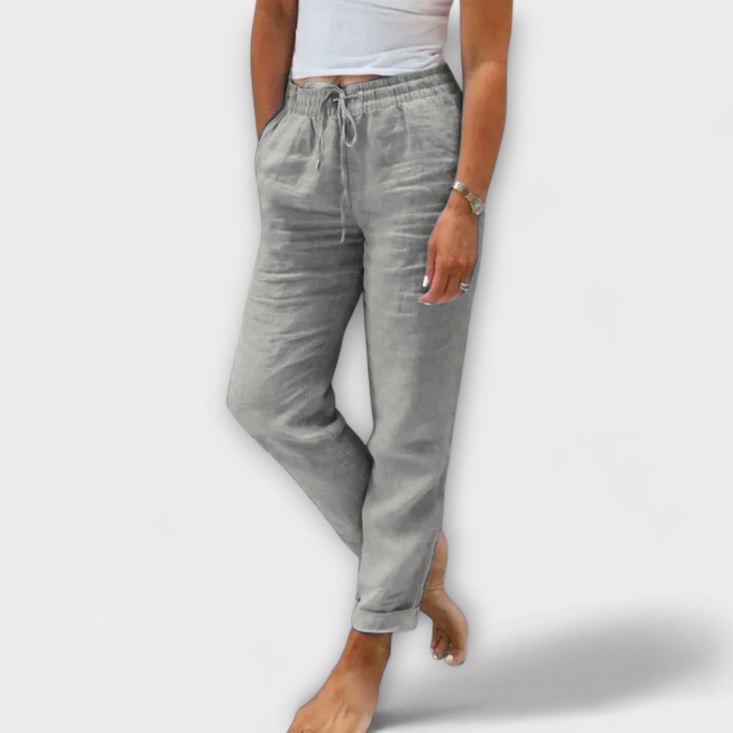 Pantalon Chic en Lin pour Femmes - Marie Montel