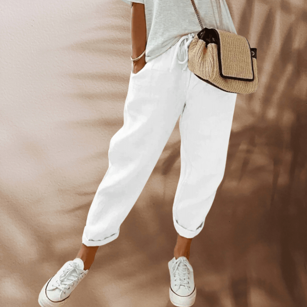 Pantalon Chic en Lin pour Femmes - Marie Montel