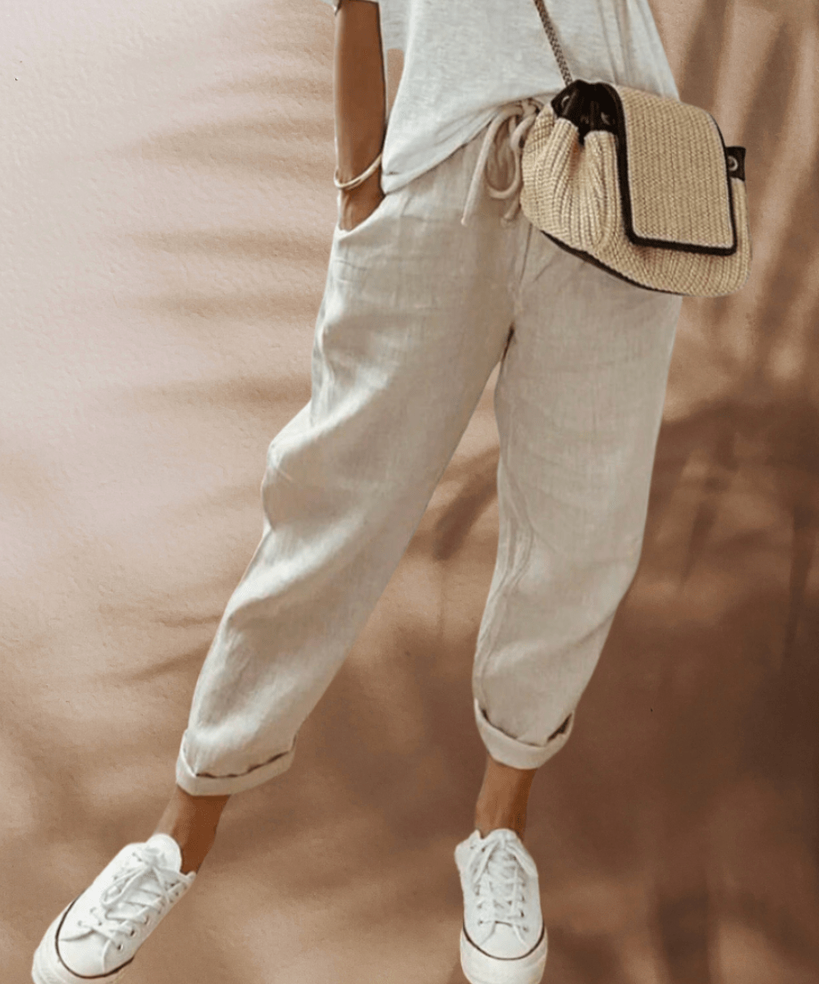 Pantalon Chic en Lin pour Femmes - Marie Montel