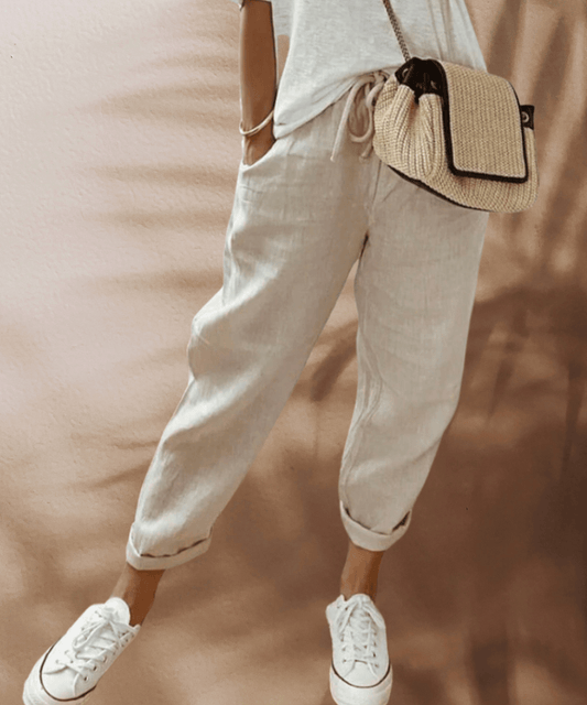 Pantalon Chic en Lin pour Femmes - Marie Montel