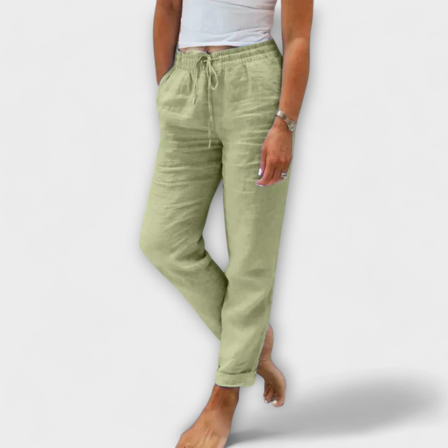 Pantalon Chic en Lin pour Femmes - Marie Montel