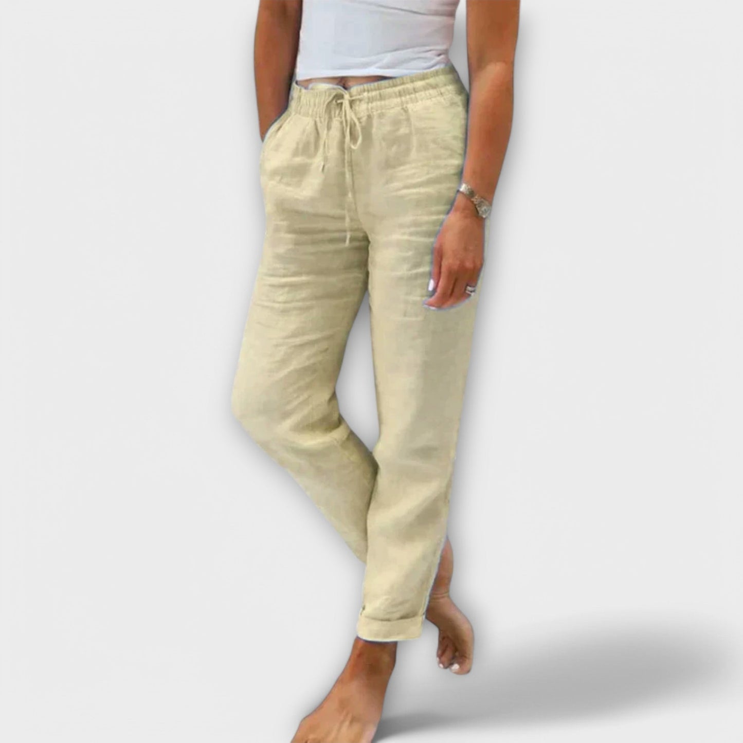 Pantalon Chic en Lin pour Femmes - Marie Montel