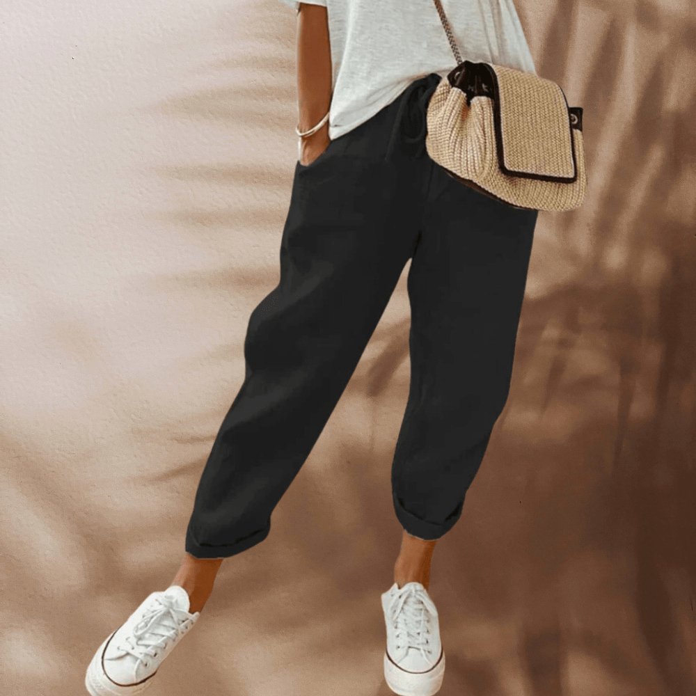 Pantalon Chic en Lin pour Femmes - Marie Montel