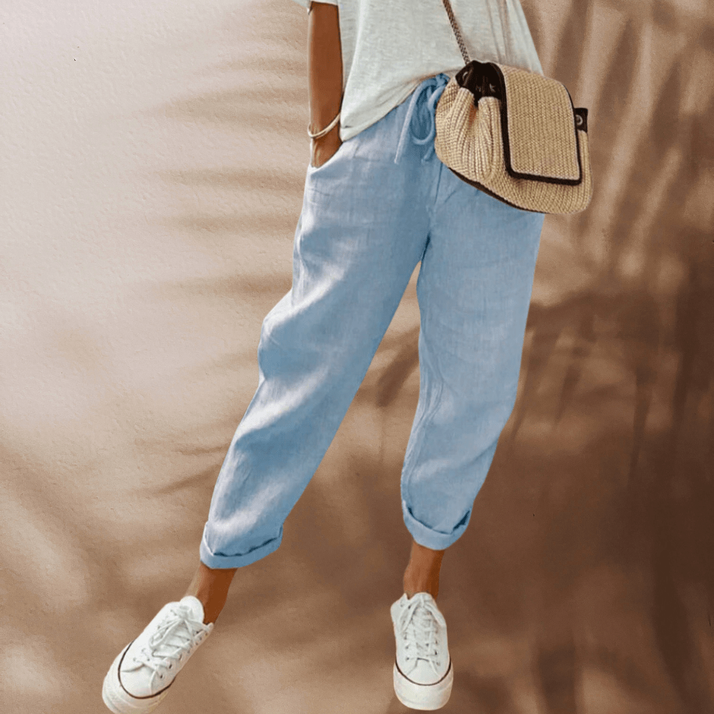 Pantalon Chic en Lin pour Femmes - Marie Montel