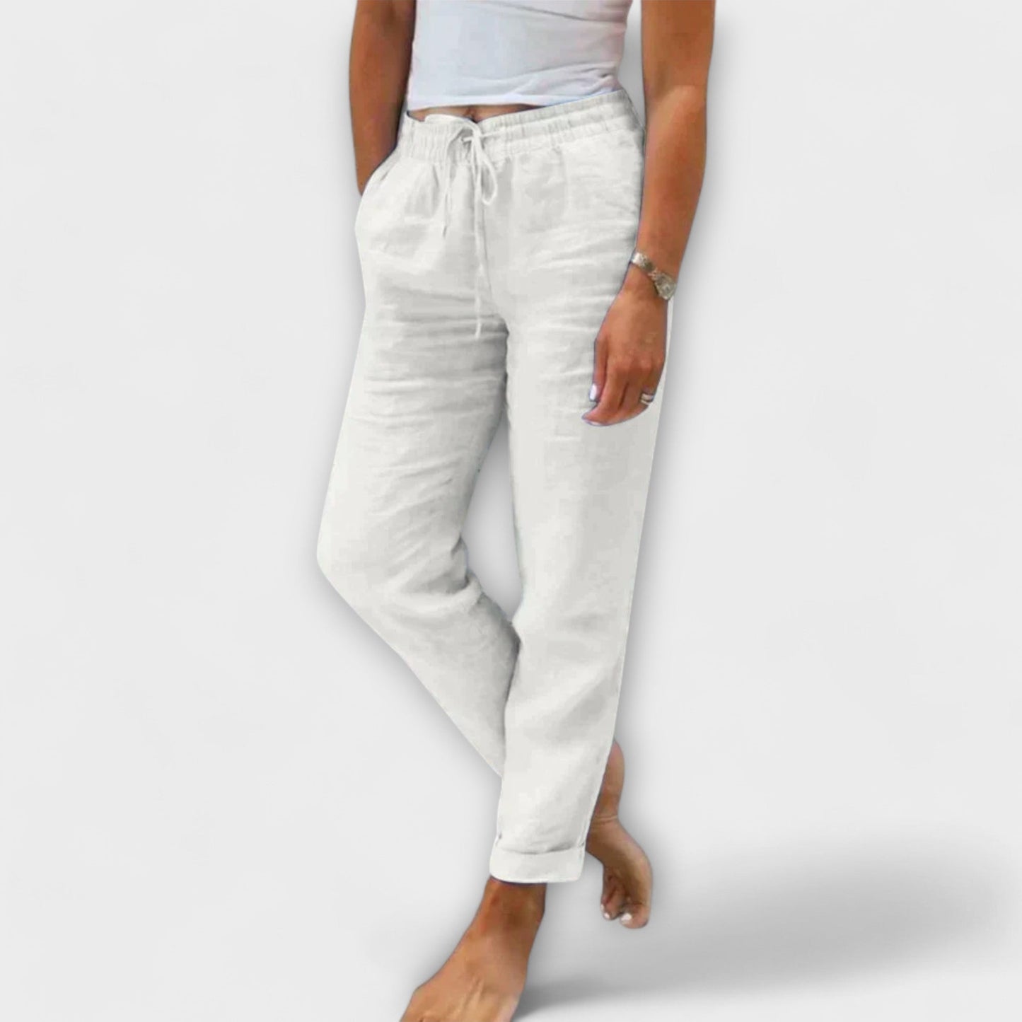 Pantalon Chic en Lin pour Femmes - Marie Montel
