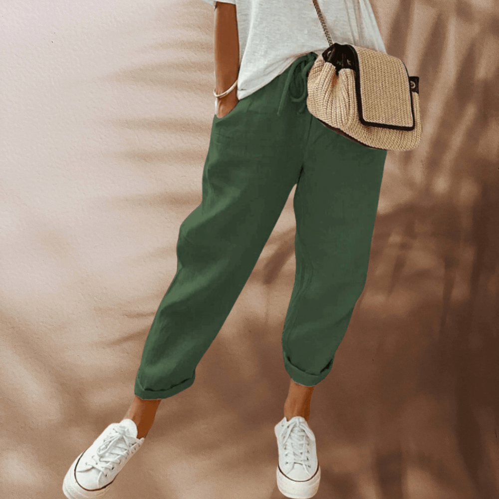 Pantalon Chic en Lin pour Femmes - Marie Montel
