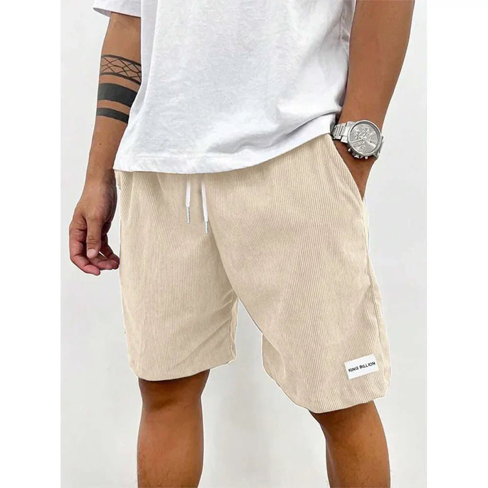 Pantalon Court Élégant en Couleur Unie pour Hommes - Marie Montel