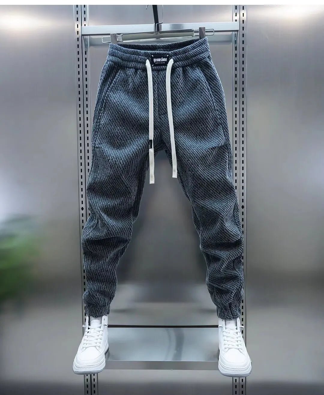 Pantalon Décontracté en Chenille pour Hommes - Marie Montel