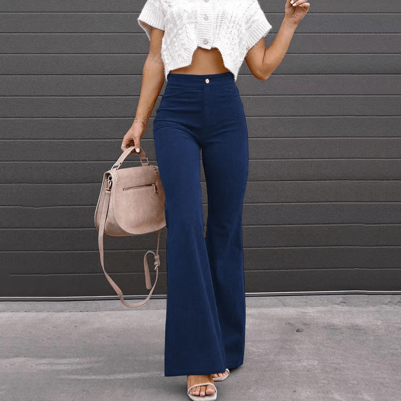 Pantalon Évasé à Taille Haute pour Femmes - Marie Montel