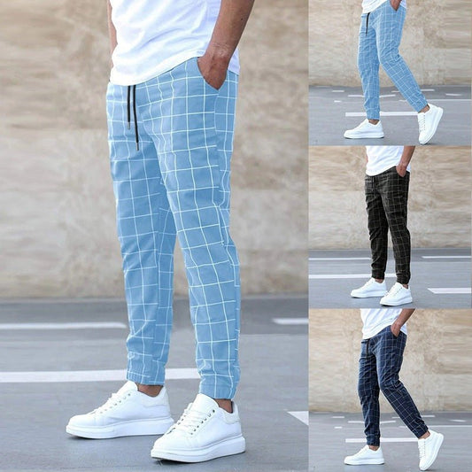 Pantalon Jogger à Carreaux pour Hommes - Marie Montel